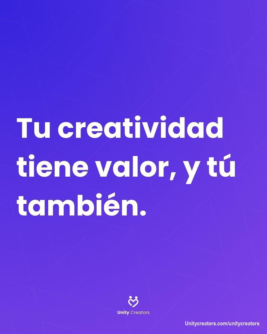 Tu creatividad es única y tiene un valor inmenso. 💡💜 Únete a Unity Creators, donde podrás compartir tu pasión y comenzar a ganar por lo que amas hacer.